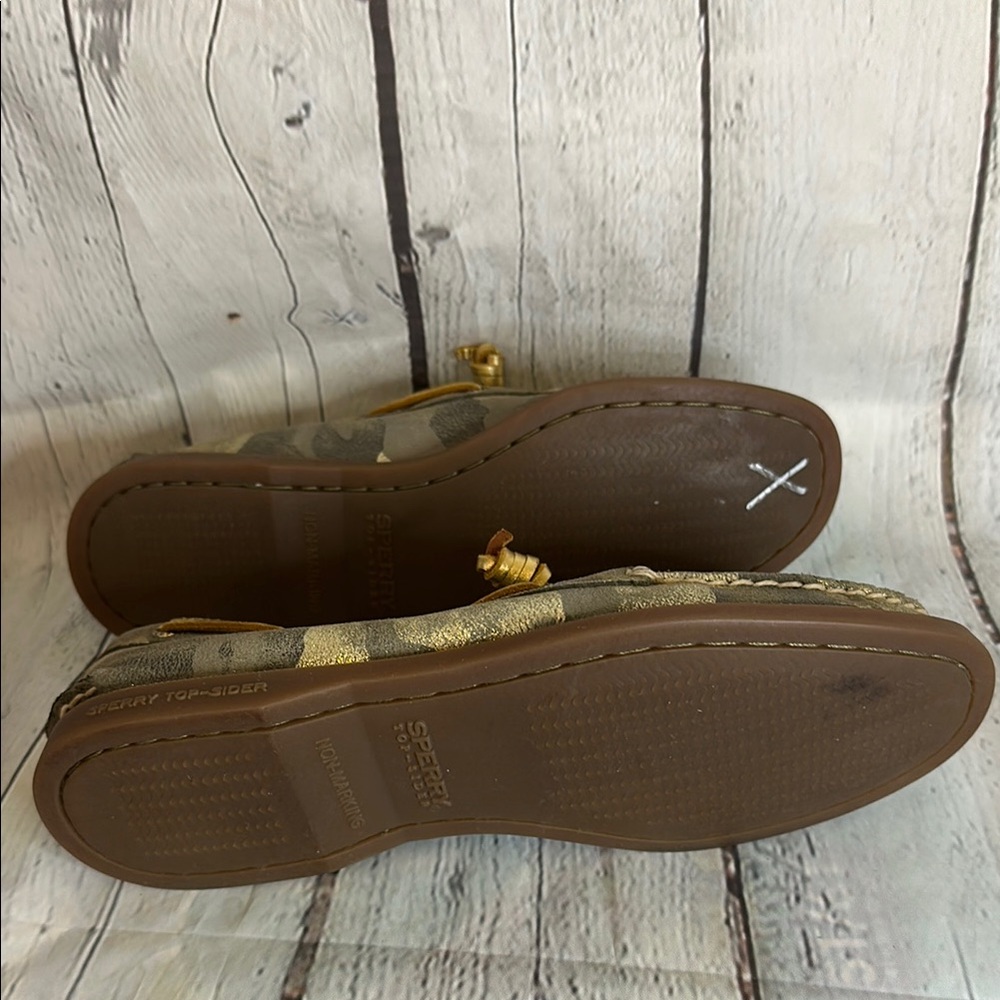 Sperry Gold Camouflage Boat Shoes - Picture 6 of 8